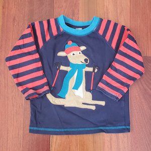 Gymboree "Kangaroo On Skis" Jersey 18-24 Months